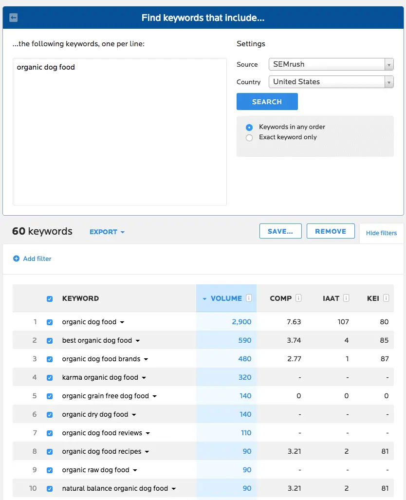 paid keyword research tool WordTracker