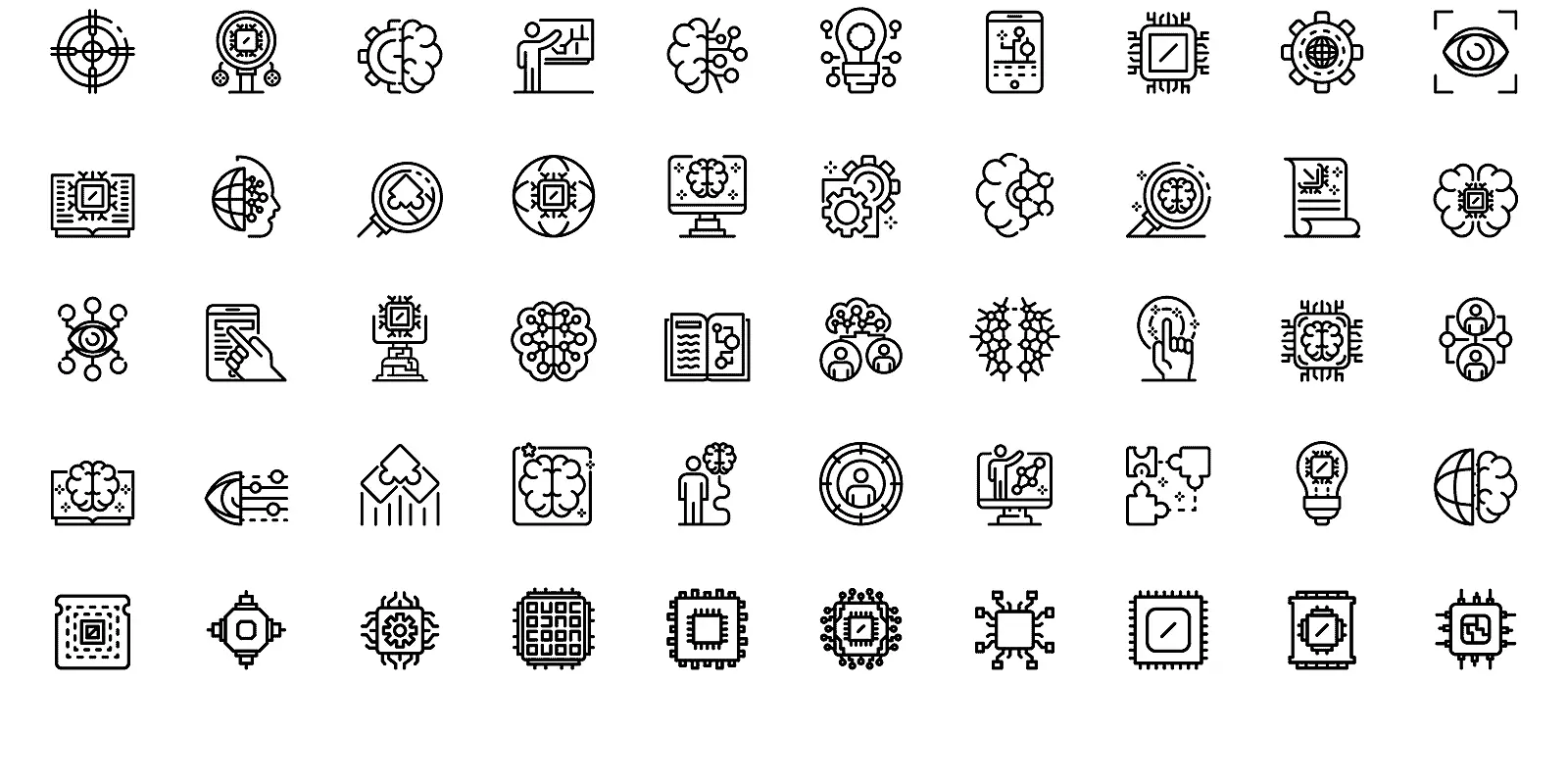 science and technology icons